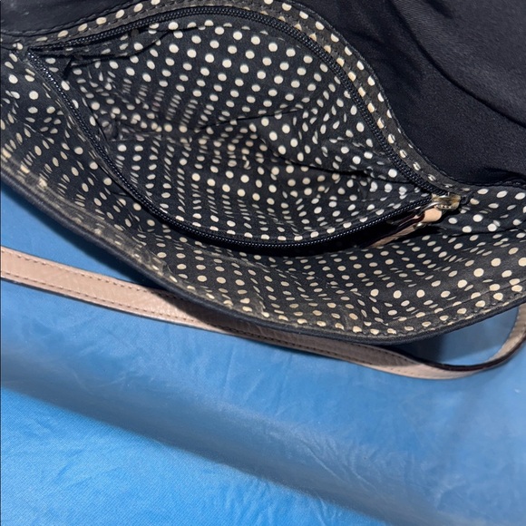 Kate Spade Black and Tan Crossbody Bag with Gold Accents and folds over - Picture 10 of 10